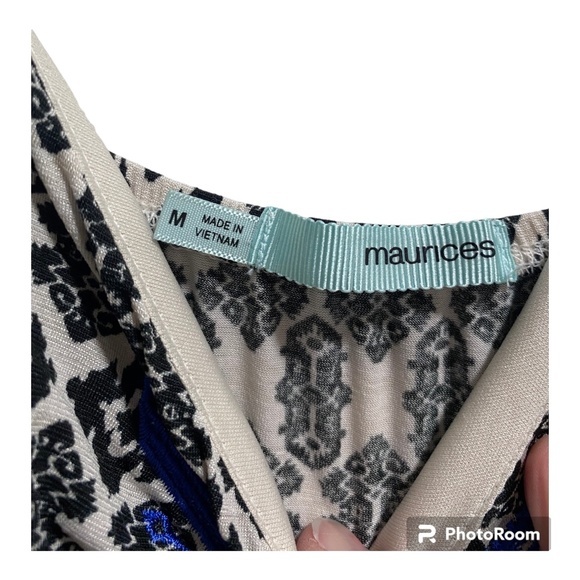 Maurices’s maxi Dress size Medium Black and blue - Picture 4 of 4